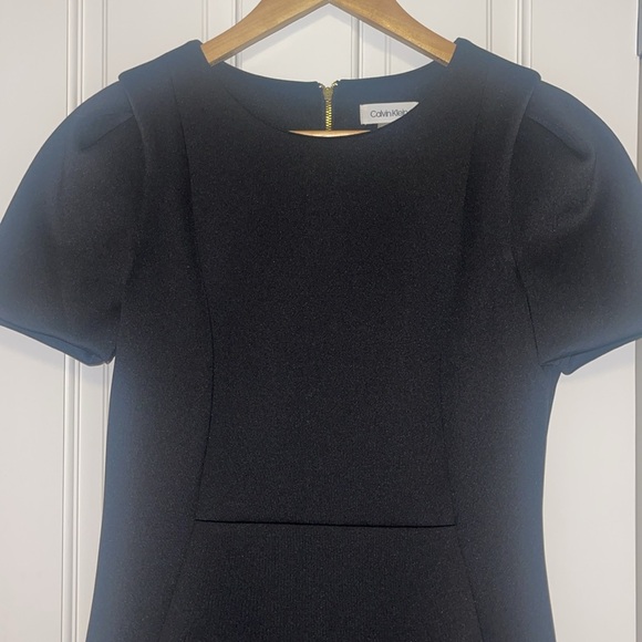 CALVIN KLEIN CLASSY BLACK DRESS SZ 10. New no tags - Picture 3 of 9
